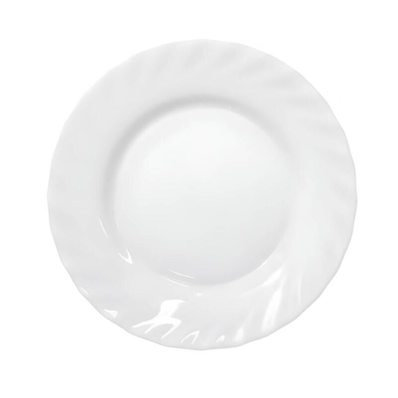 Тарелка обеденная Arcoroc Трианон диаметр 195 мм белая 6 штук в упаковке (артикул производителя 4640)