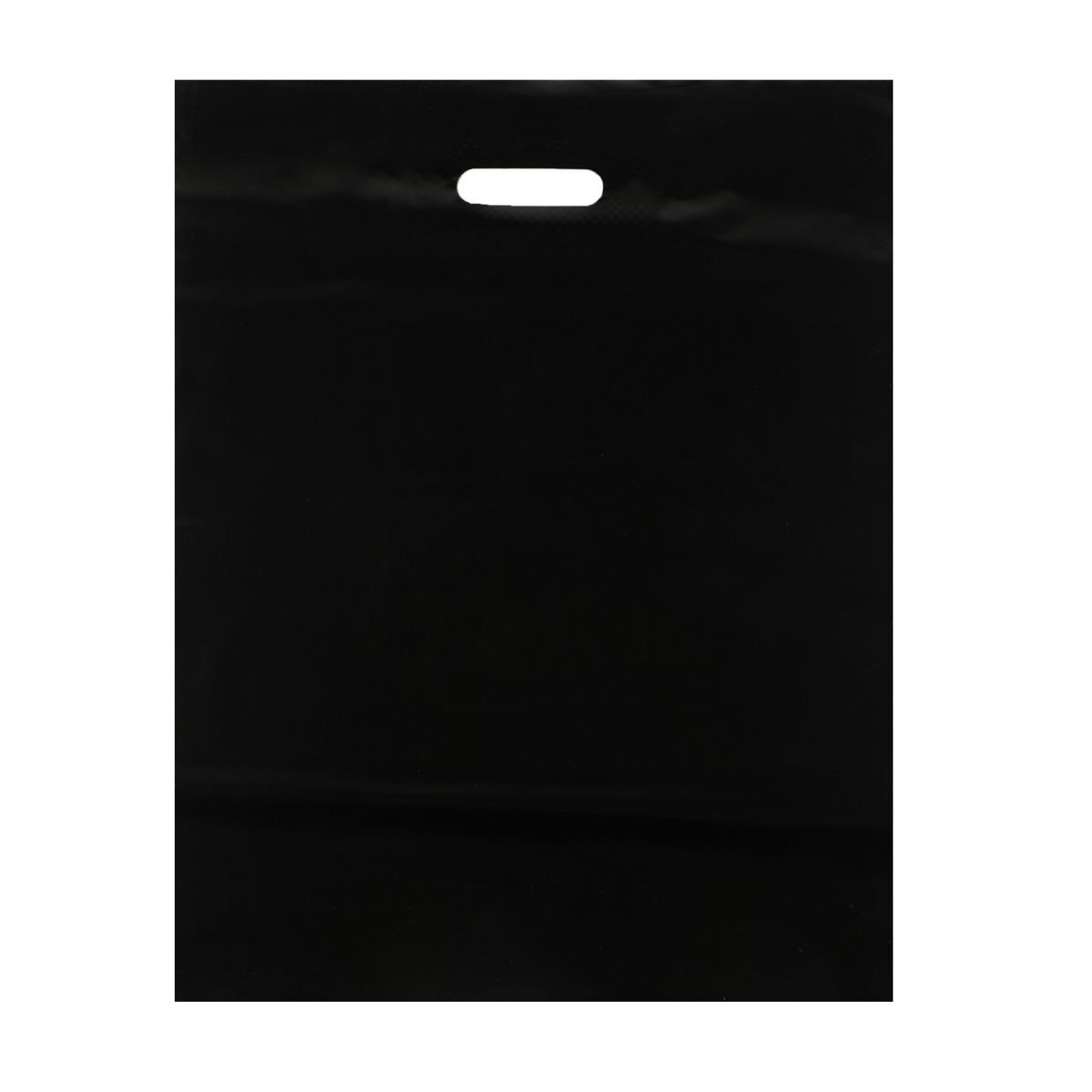Пакет прорубная ручка черный 44x57 80 мкм, ПВД