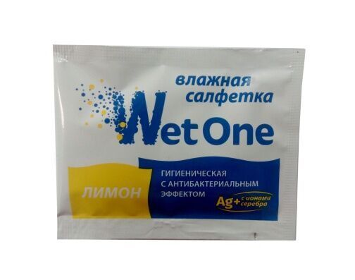 Салфетки влаж. Wet one" антибактериальные Лимон /1/1000шт