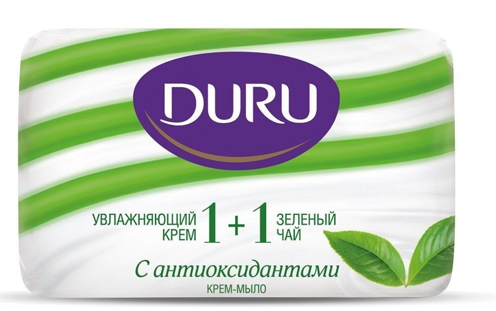 Мыло-крем DURU 1+1 Зеленый чай 80гр.