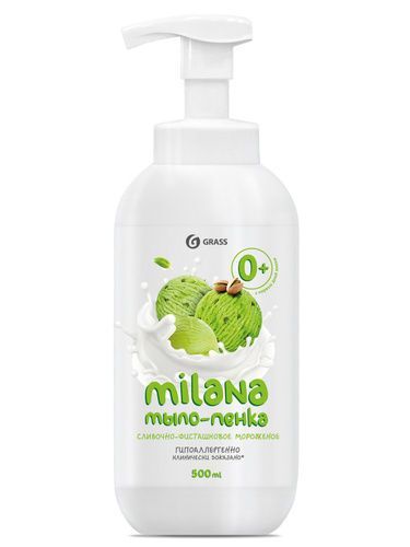 Мыло жидкое «Milana мыло-пенка сливочно-фисташковое мороженое» 500 мл