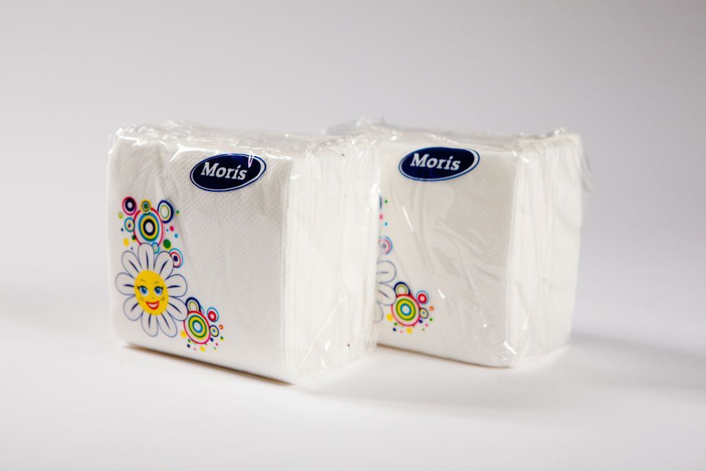 Полотенца бумажные белые двухслойные «Moris Поинт» 2шт. 1