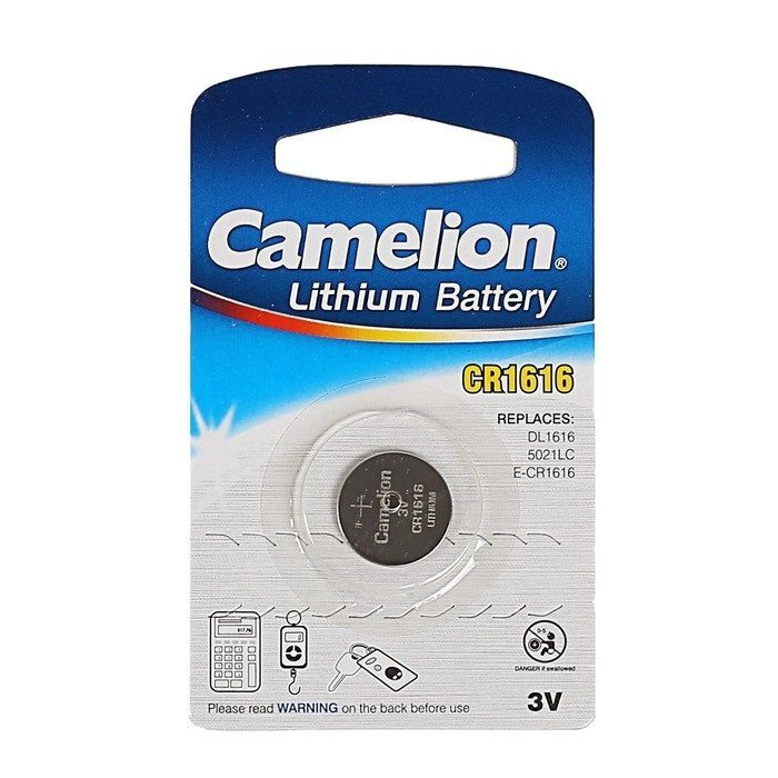 Батарейка литиевая CR-1616 Camelion BP-1шт