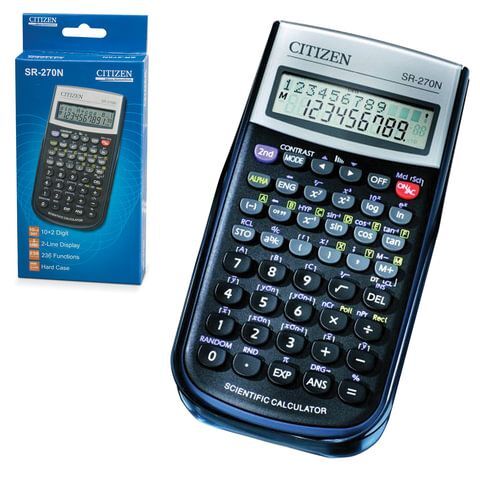 Калькулятор инженерный 12 разрядов 236 функций SR-270N 154*80мм CITIZEN
