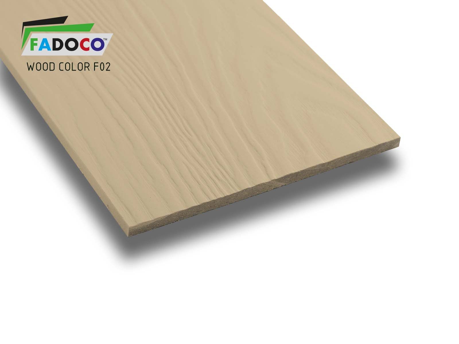 Плита фасадная фиброцементная Fadoco wood цвет F02