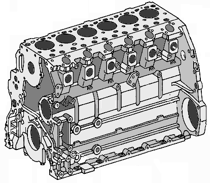 Блок двигателя Мерседес Атего OM906 LAV/3 OE Germany 010100906002