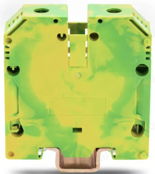 883-7007 2-х проводная клемма с заземлением, 70 мм2, винтовая, жёлто-зелёная