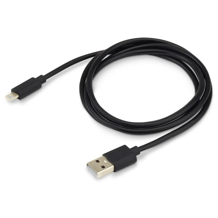 Кабель USB A - Lightning 1.2м Buro USB-IP-1.2B2A, черный