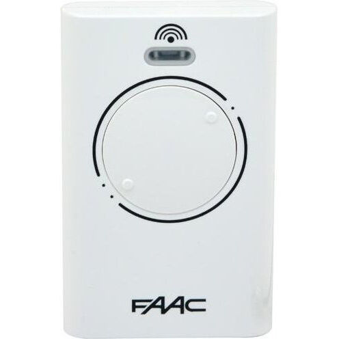 Пульт ДУ для гаражных систем FAAC XT2433LH LR (2 кнопки) 2-х канальный model:787007-1 (белый) Original
