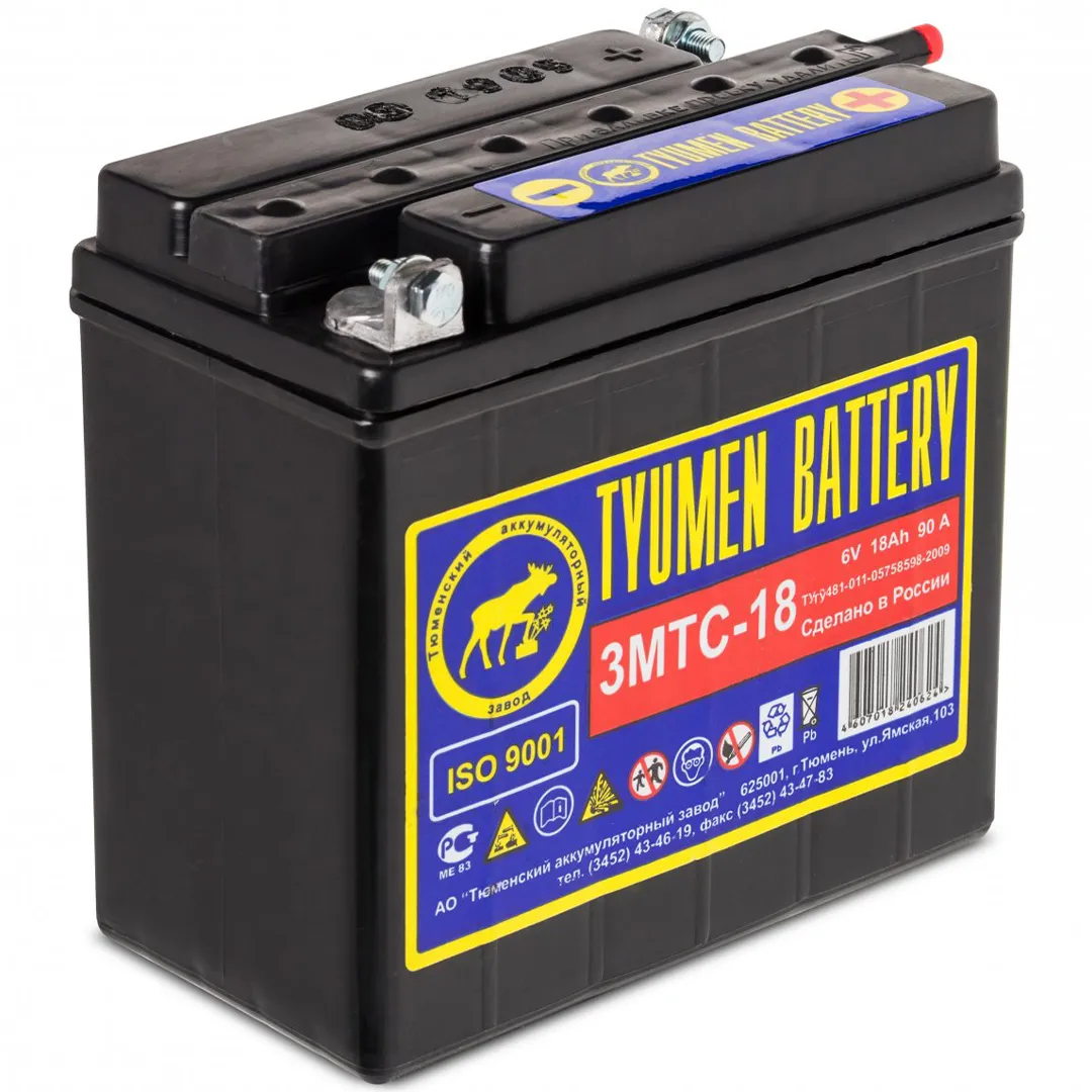 Аккумулятор Tyumen Battery 3MTC-18-6В