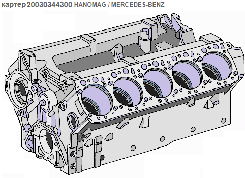 Блок двигателя Мерседес Бенц OM403 OM423A/LA OM443A/LA BF 20030344300