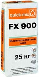 Quick Mix FX 900 25 кг, клей для тяжелого камня, керамогранита, плитки (более 1,0 МПа)
