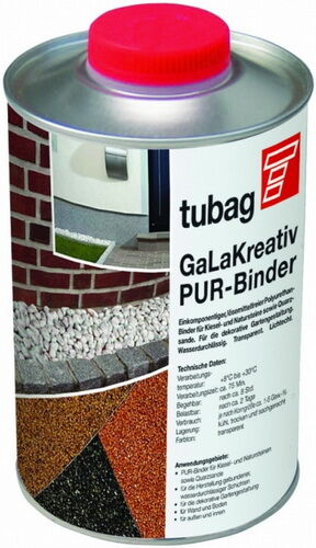 Tubag GaLaKreativ, 1 л, прозрачное полиуретановое вяжущее для гравия камня песка