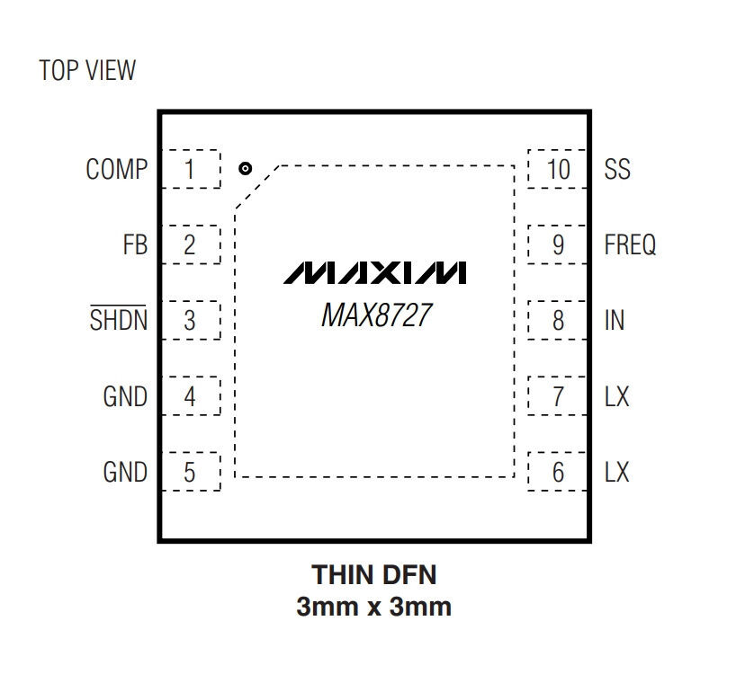 Микросхема MAX8727E MAXIM