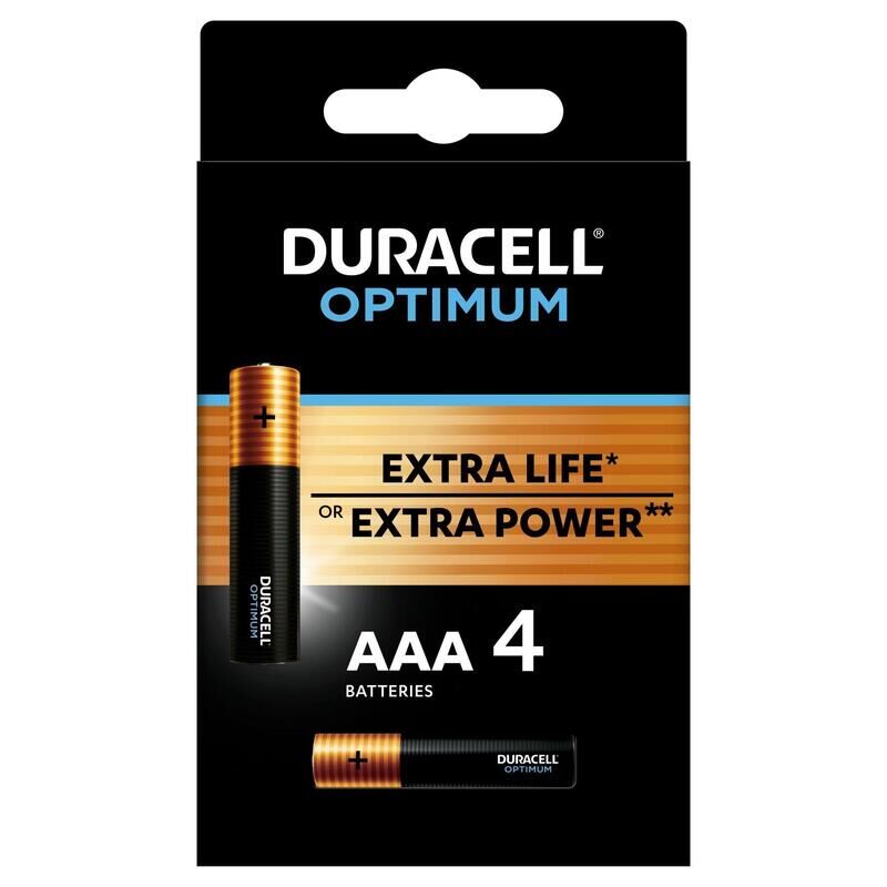 Батарейка AAA мизинчиковая Duracell (4 штуки в упаковке)