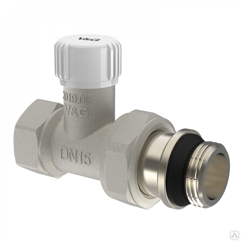 Клапан настроечный для радиатора прямой 1/2" V&G Optima (VG-602101 ...