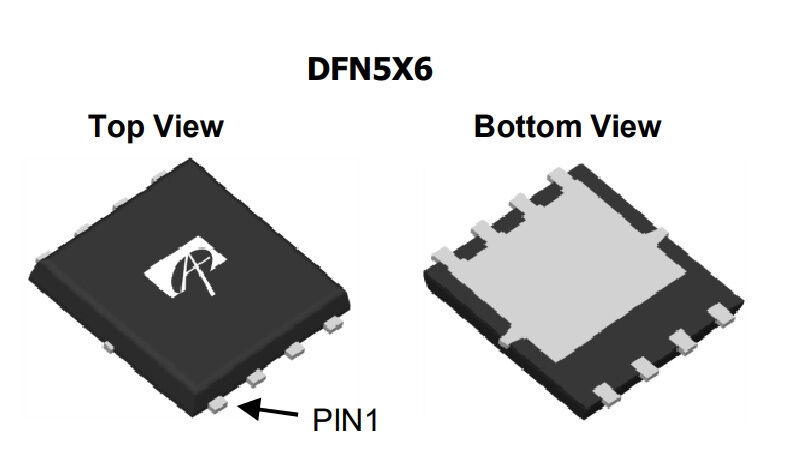 Микросхема AON6522 N-Channel MOSFET 25V 200A DFN5x6