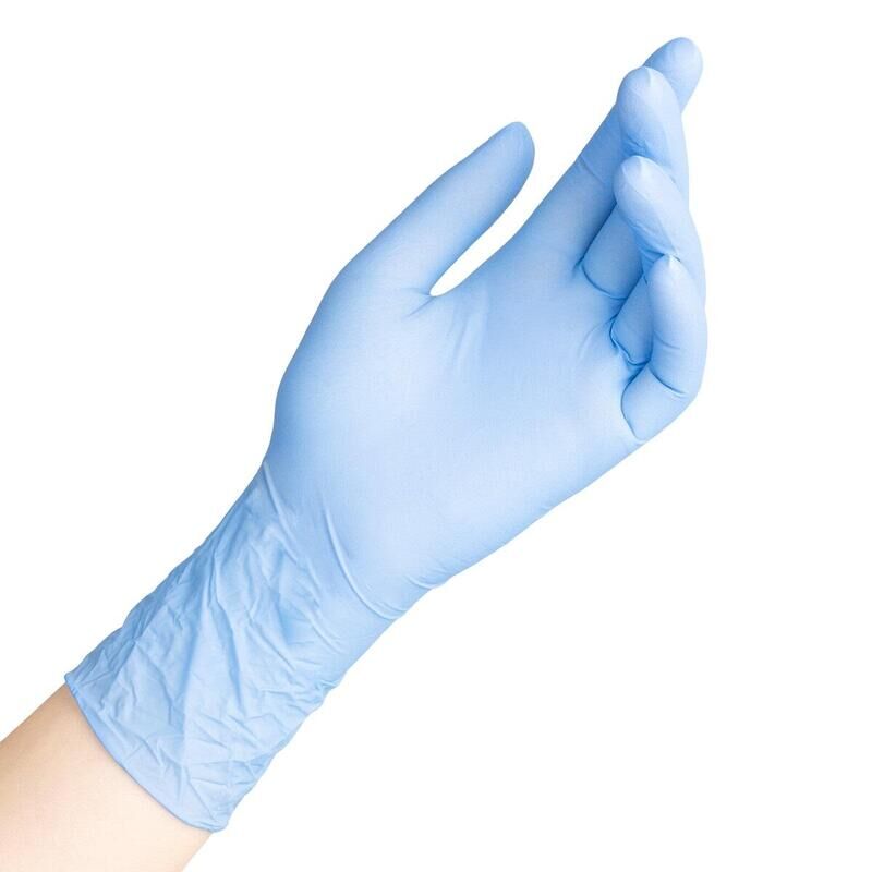 Перчатки медицинские смотровые нитриловые Safe and Care ZN/TN 303 текстурированные нестерильные неопудренные размер XS (