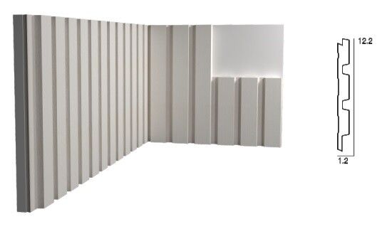 Стеновая панель Kr204SP-9/2,7 122х12х2700 мм Paolo Arte