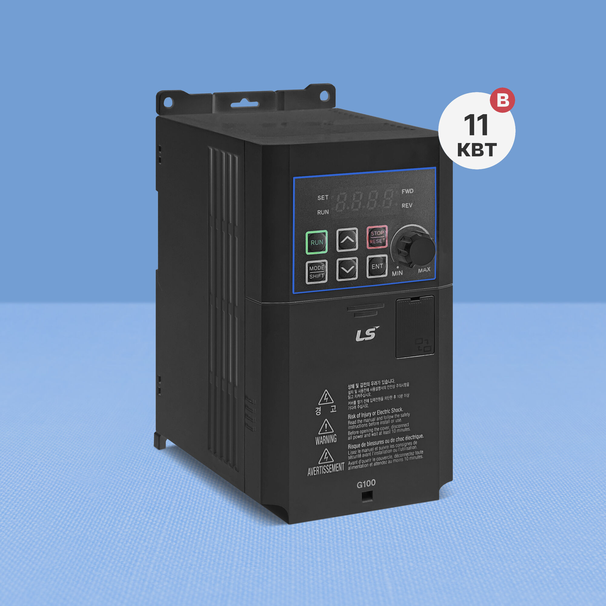 Частотный преобразователь LS G100 LV0110-4EOFN (11 кВт, 380 В, ЭМС)
