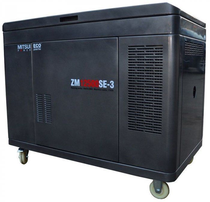 Бензиновый генератор Mitsui Power ZM 12500 SE-3 в кожухе с АВР 10 кВт