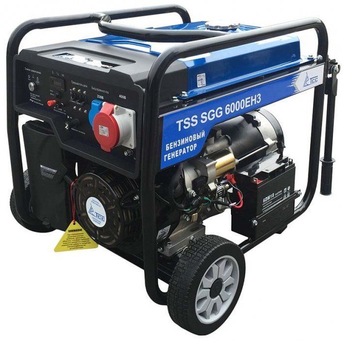 Бензиновый генератор ТСС SGG 6000 EH3 (новая модель) с АВР 6 кВт