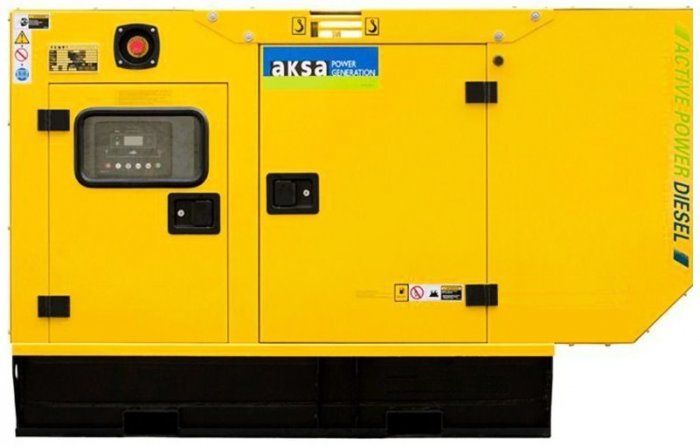 Дизельный генератор Aksa APD25A в кожухе с АВР 18 кВт