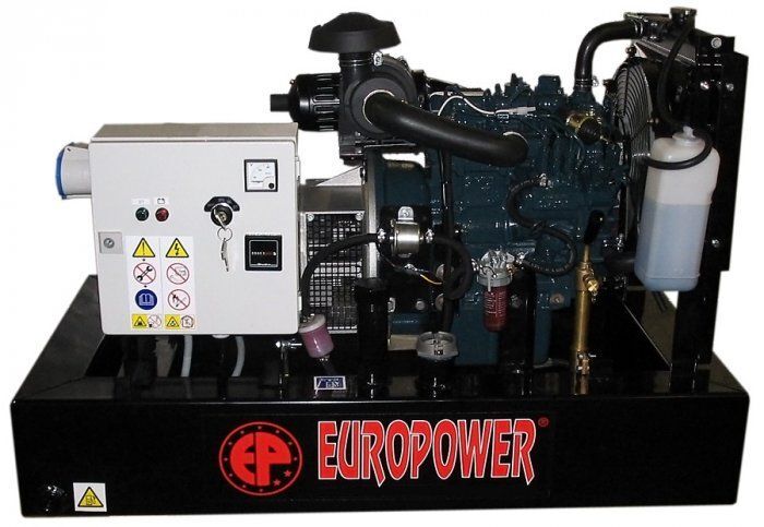Дизельный генератор EuroPower EP 30 DE 27 кВт
