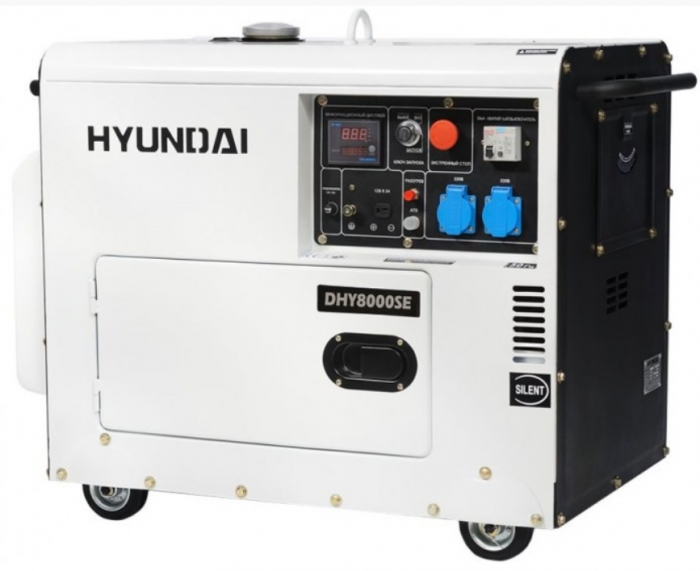 Дизельный генератор Hyundai DHY 8000SE 6 кВт