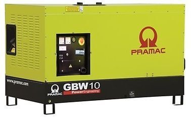 Дизельный генератор Pramac GBW 10 P в кожухе с АВР 7 кВт