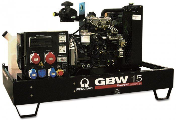 Дизельный генератор Pramac GBW 15 P 1 фаза с АВР 10 кВт