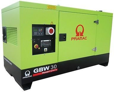 Дизельный генератор Pramac GBW 30 Y в кожухе 24 кВт