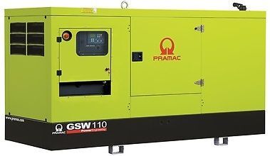 Дизельный генератор Pramac GSW 110 I в кожухе с АВР 81 кВт