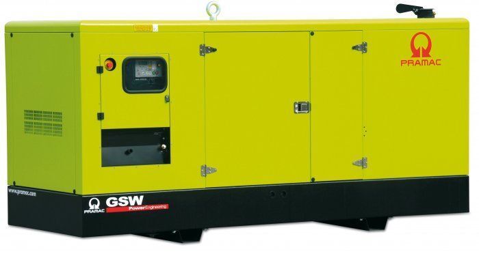 Дизельный генератор Pramac GSW 150 P в кожухе с АВР 110 кВт