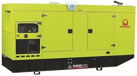 Дизельный генератор Pramac GSW 250 P в кожухе с АВР 187 кВт