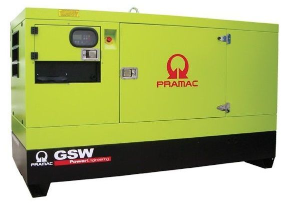 Дизельный генератор Pramac GSW 30 P 1 фаза в кожухе 19 кВт