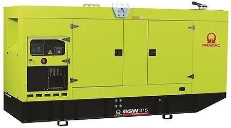 Дизельный генератор Pramac GSW 315 P в кожухе с АВР 229 кВт