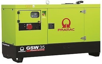 Дизельный генератор Pramac GSW 35 Y в кожухе 24 кВт