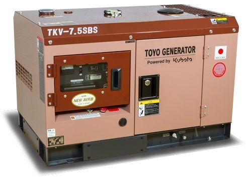 Дизельный генератор Toyo TKV-7.5SBS с АВР 6 кВт