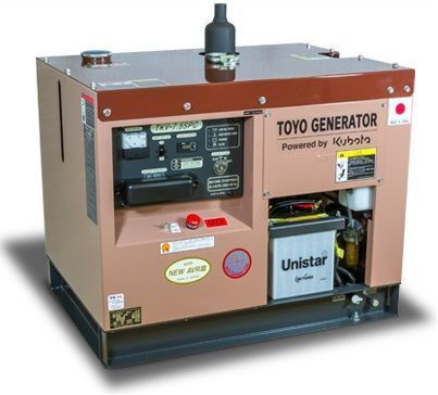 Дизельный генератор Toyo TKV-7.5SPC 6 кВт