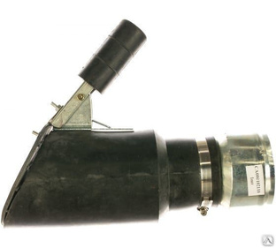 Неопреновый наконечник наклонный d110 мм для шланга 100 мм 