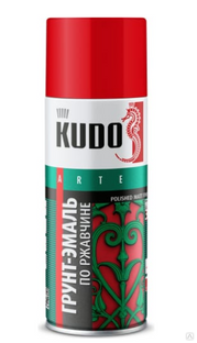 Грунт-эмаль по ржавчине KUDO KU-313020 красная RAL3020 