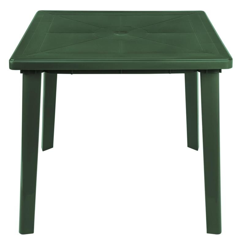 Стол пластиковый квадратный темно-зеленый (800х800х710) NoName