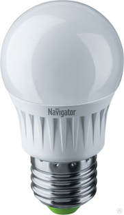 NAVIGATOR Лампа светодиодная 94 467 NLL-G45-7-230-2.7K-E27 7Вт шар 2700К тепл. бел. E27 500лм 176-264В Navigator 94467 