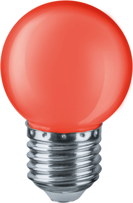 NAVIGATOR Лампа светодиодная 71 827 NLL-G45-1-230-R-E27 1Вт шар E27 220-240В красн. Navigator 71827