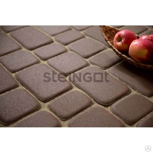 Плитка тротуарная Steingot, классика, цвет: коричневая 