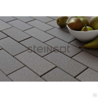 Плитка тротуарная Steingot, прямоугольник, цвет: серый (полный прокрас), 200х100х60 мм 