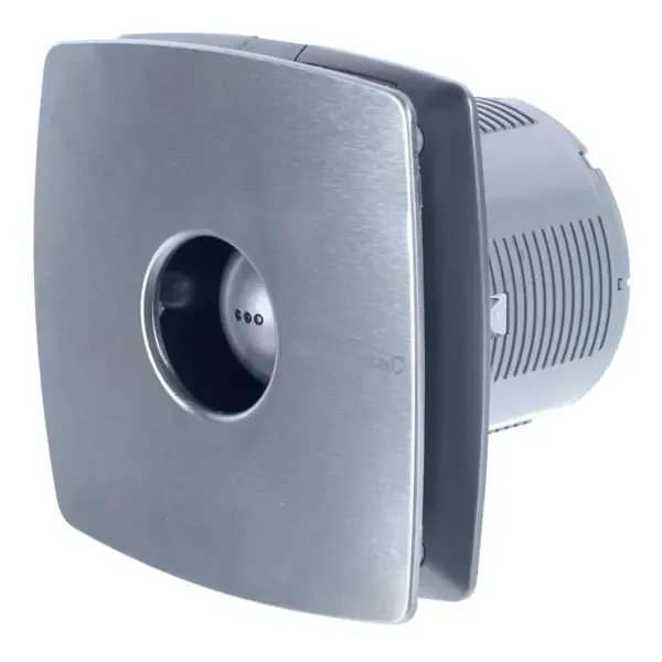 Вентилятор осевой вытяжной Cata X-Mart 10 Inox D100 мм 38 дБ 98 м³/ч обратный клапан цвет серебристый CATA X-MART10Sinox
