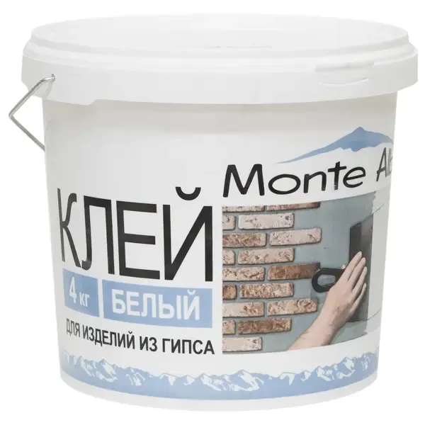 Клей для изделий из гипса Monte Alba, 4 кг MONTE ALBA Стандарт