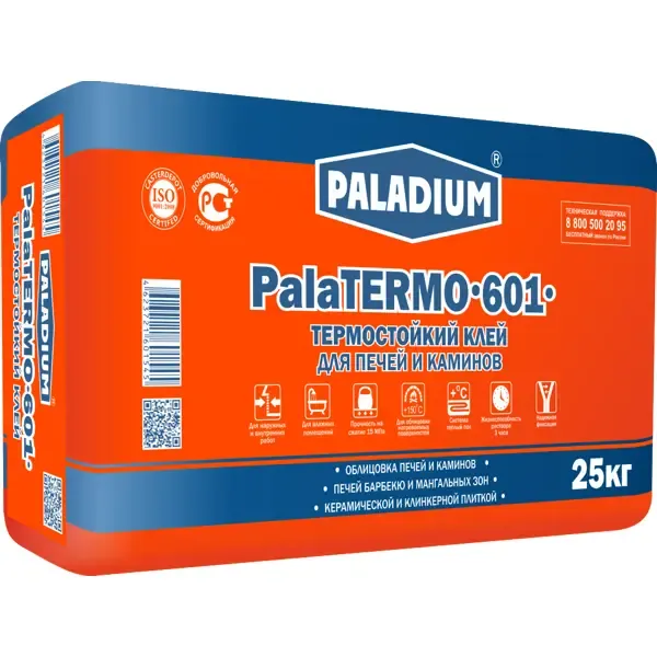 Клей термостойкий Paladium PalaTERMO-601, 25кг PALADIUM